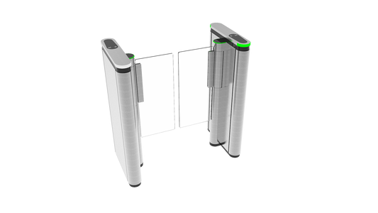 PG500 Compact Speed Gate with paddle leaf design for pedestrian access control