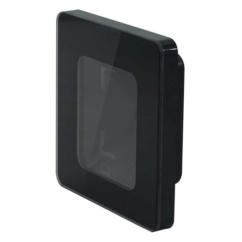 QR110 2D QR Code Reader Evolve QR110 2D QR Code Reader with black finish, tempered glass construction, and versatile connectivity options.