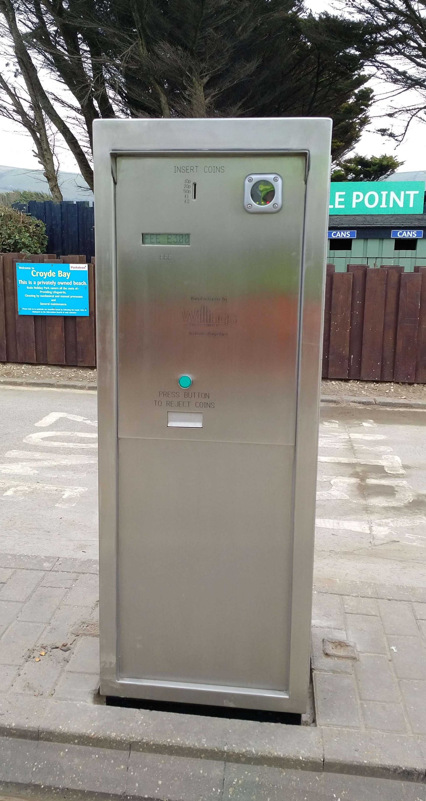 CPS200 Pay On Exit System with stainless steel chassis and coin payment integration.