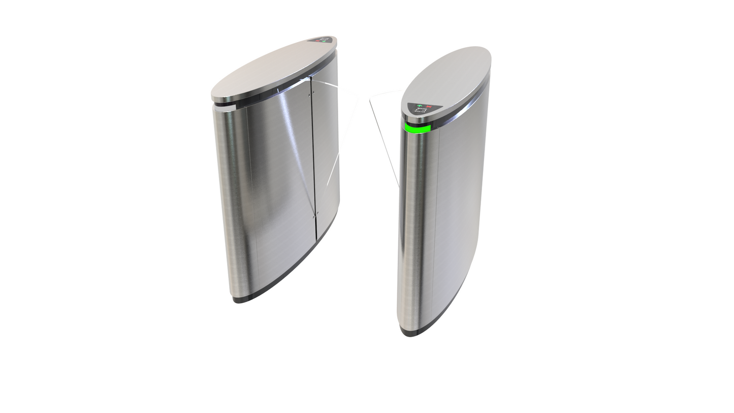 RG100 Retractable Speed Gate with sleek design and safety features
