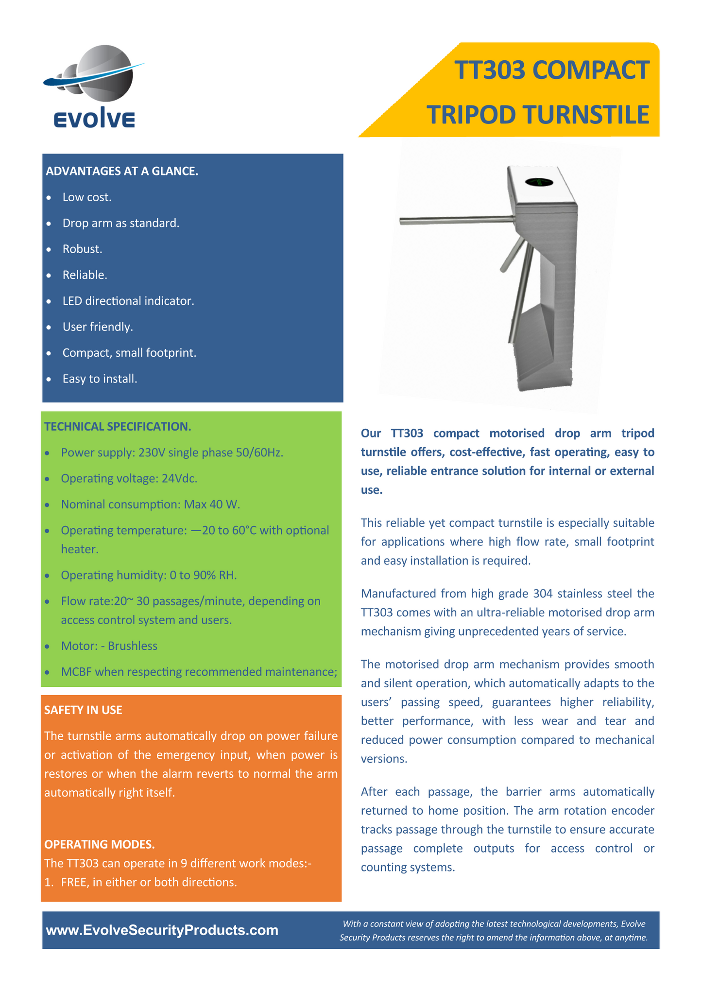 TT300 Tripod Turnstile