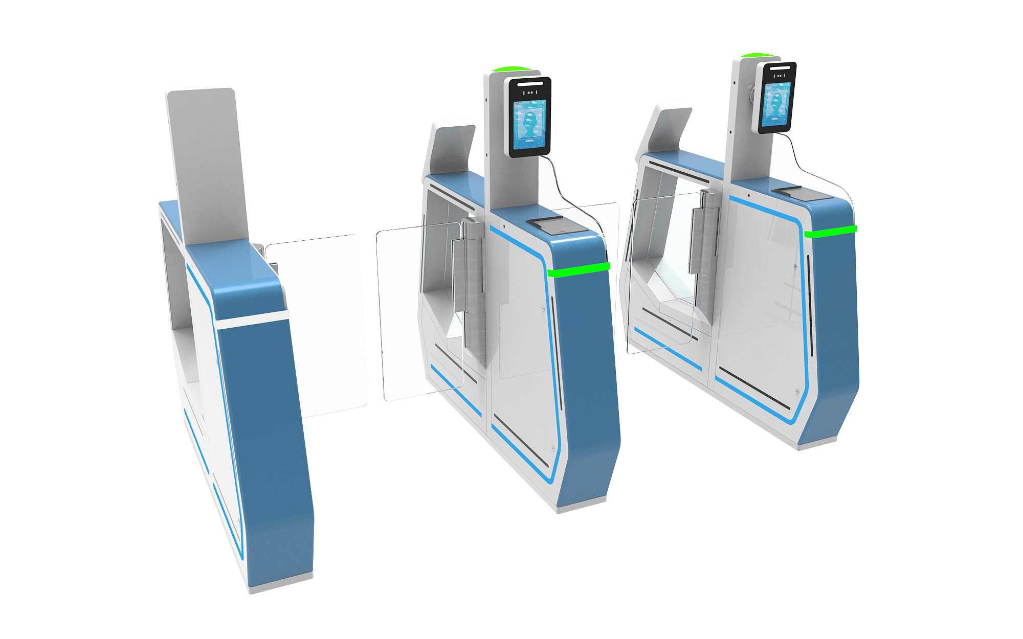 APG-300 border control transit gate design for efficient airport access control systems.