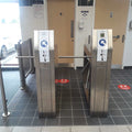 TT300 Coin Operated Tripod Turnstile | Evolve UK installed for secure pedestrian access control in high-traffic areas.