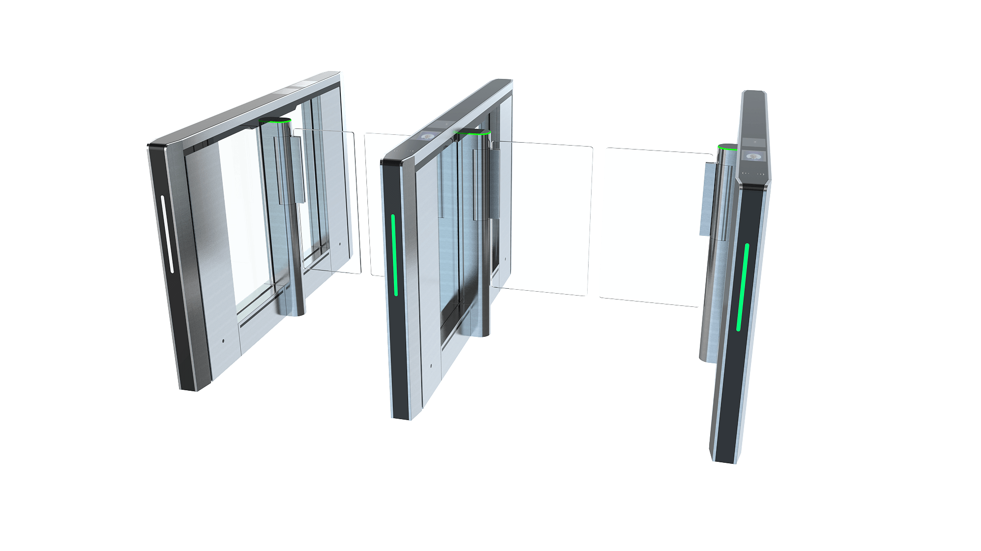 PG600 Speed Lane Gate showcasing a bi-directional access control solution for corporate environments.