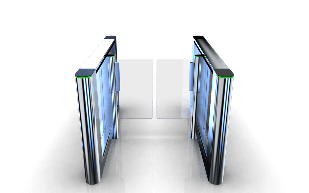 PG127 Speed Lane Gate by Evolve UK, featuring elegant design and reliable pedestrian access control solution.