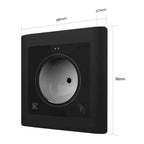 Evolve Anti Vandal QR Code and RFID Reader with dimensions 86mm x 37mm, designed for durable access control.