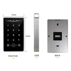 Evolve IP65 QR + Pin Reader Access Control  dimensions, ideal for secure access solutions.