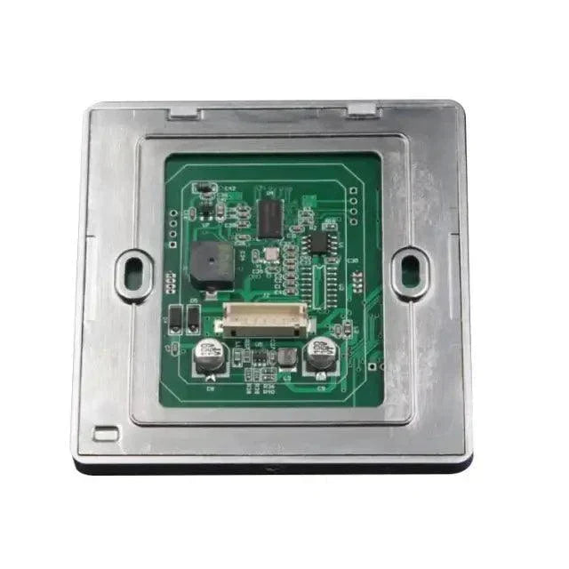 QR Code reader circuit board for Evolve Security's access control systems, showcasing advanced technology and design.