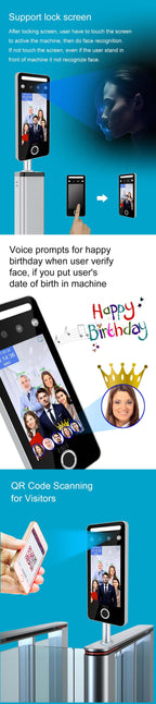 EvolveFaceAI 7 - Finger & Face Recognition Access Control