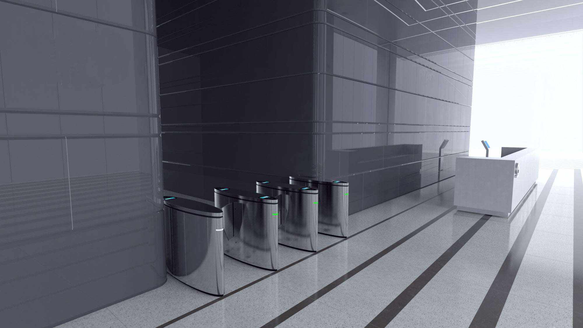 Evolve - RG100 Retractable Speed Gate